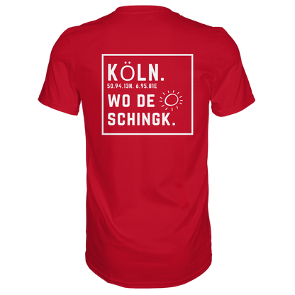 Wo de Sonn schingk - Köln Druck Rücken  - Premium Classic T-Shirt