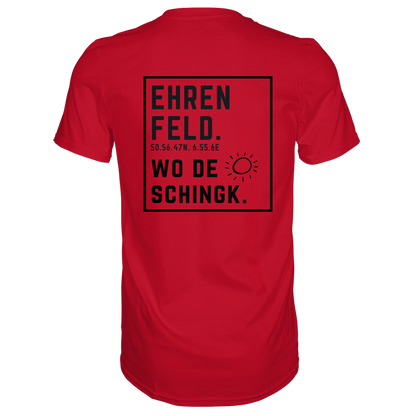 Wo de Sonn schingk - Ehrenfeld Druck Rücken - Premium Classic T-Shirt