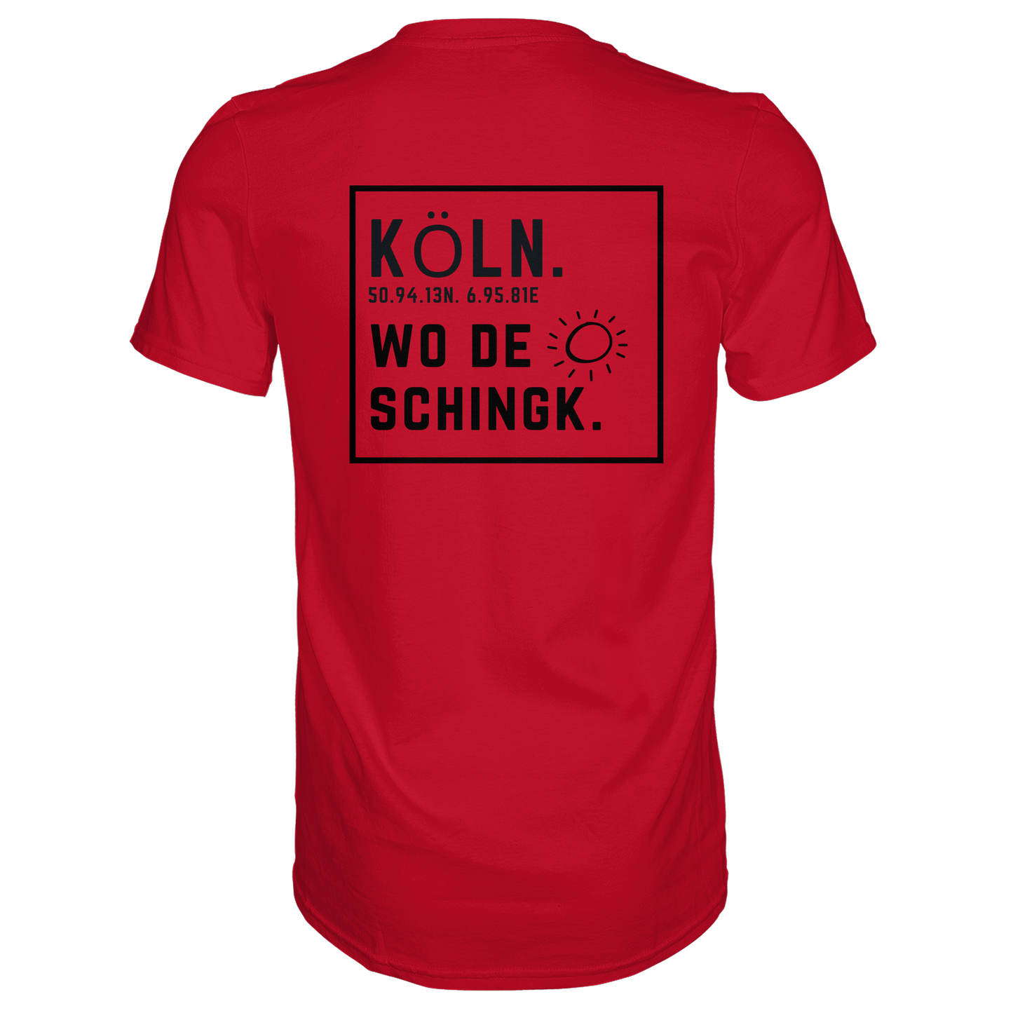 Wo de Sonn schingk - Köln Druck Rücken  - Premium Classic T-Shirt