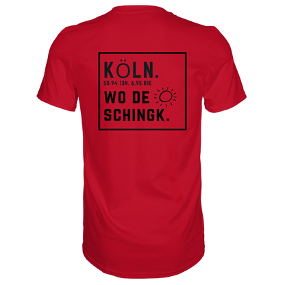 Wo de Sonn schingk - Köln Druck Rücken  - Premium Classic T-Shirt