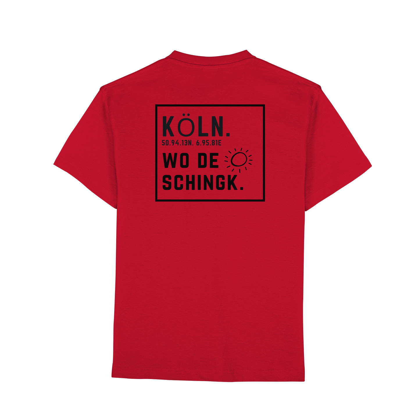 Wo de Sonn schingk - Köln Druck Rücken  - Premium Classic T-Shirt