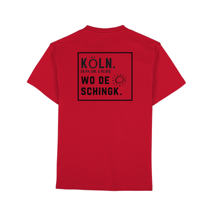 Wo de Sonn schingk - Köln Druck Rücken  - Premium Classic T-Shirt