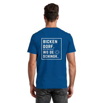 Wo de Sonn schingk - Bickendorf Druck Rücken - Premium Classic T-Shirt