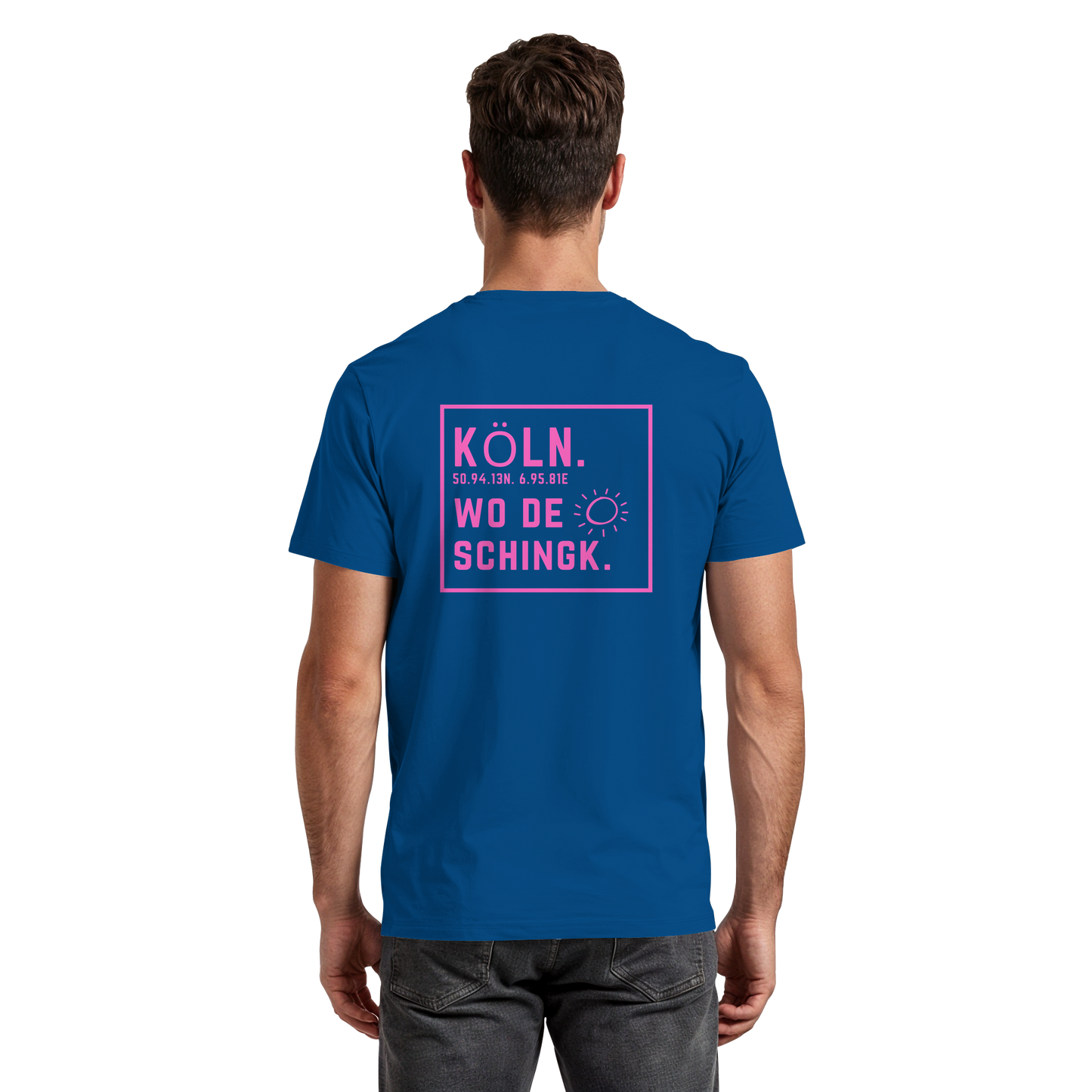 Wo de Sonn schingk - Köln Druck Rücken - Premium Classic T-Shirt