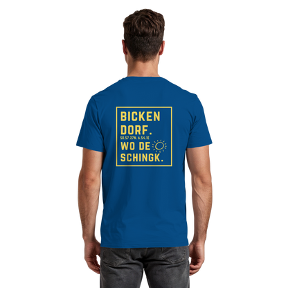 Wo de Sonn schingk - Bickendorf Druck Rücken - Premium Classic T-Shirt