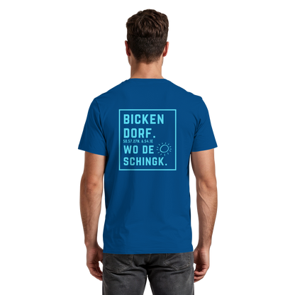 Wo de Sonn schingk - Bickendorf Druck Rücken - Premium Classic T-Shirt