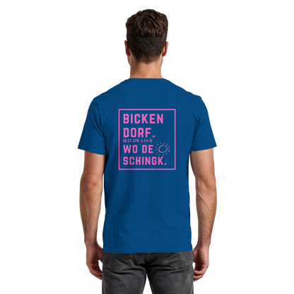 Wo de Sonn schingk - Bickendorf Druck Rücken - Premium Classic T-Shirt