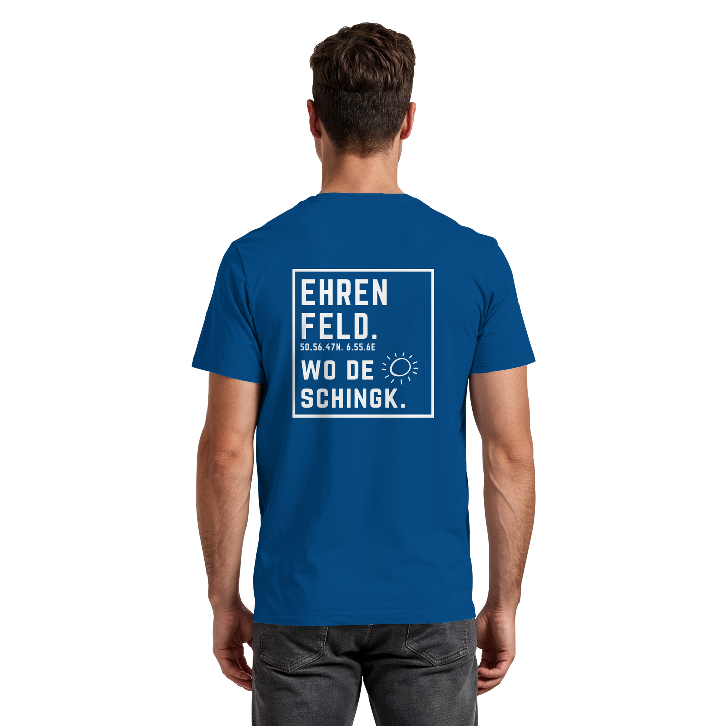 Wo de Sonn schingk - Ehrenfeld Druck Rücken  - Premium Classic T-Shirt