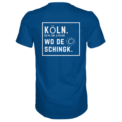 Wo de Sonn schingk - Köln Druck Rücken  - Premium Classic T-Shirt