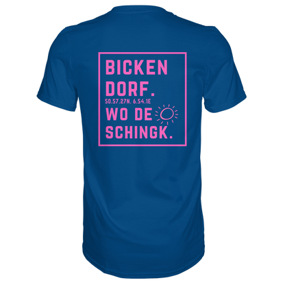 Wo de Sonn schingk - Bickendorf Druck Rücken - Premium Classic T-Shirt
