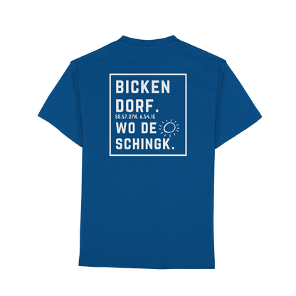 Wo de Sonn schingk - Bickendorf Druck Rücken - Premium Classic T-Shirt