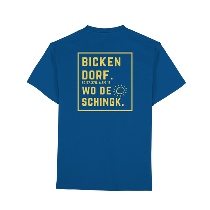 Wo de Sonn schingk - Bickendorf Druck Rücken - Premium Classic T-Shirt