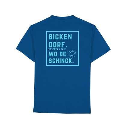 Wo de Sonn schingk - Bickendorf Druck Rücken - Premium Classic T-Shirt