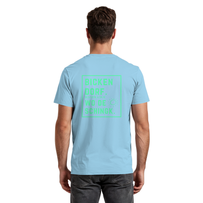 Wo de Sonn schingk - Bickendorf Druck Rücken - Premium Classic T-Shirt