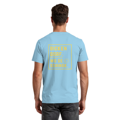 Wo de Sonn schingk - Bickendorf Druck Rücken - Premium Classic T-Shirt