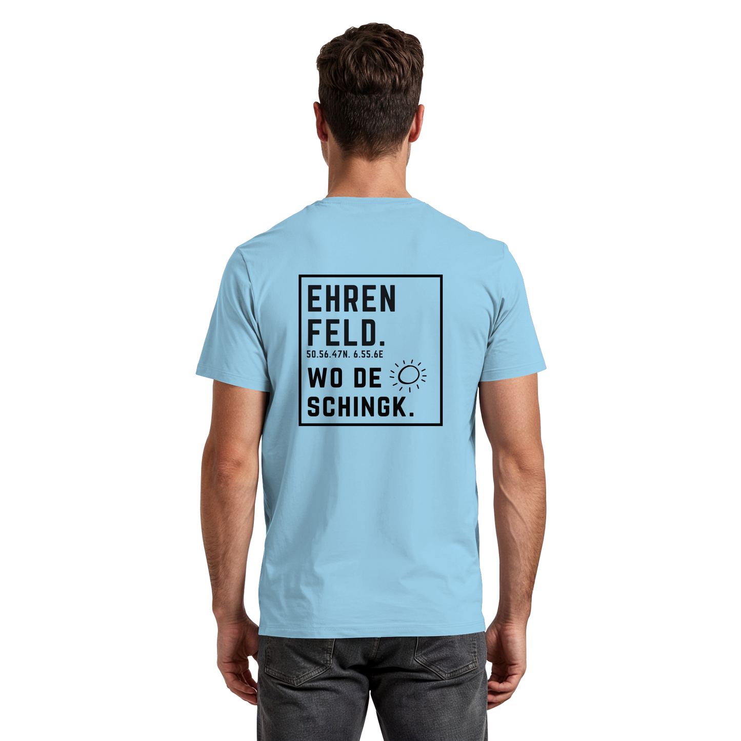 Wo de Sonn schingk - Ehrenfeld Druck Rücken - Premium Classic T-Shirt