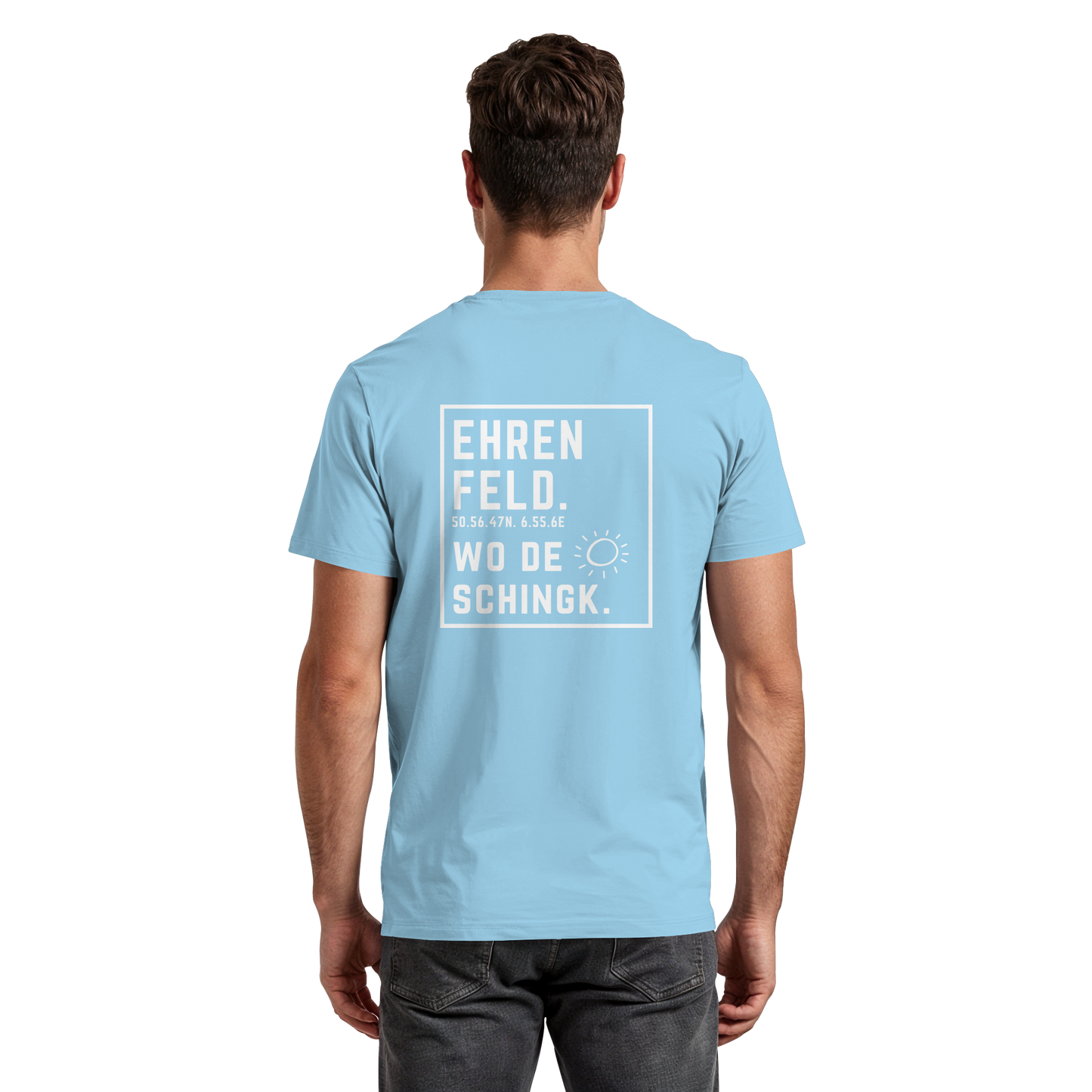 Wo de Sonn schingk - Ehrenfeld Druck Rücken  - Premium Classic T-Shirt