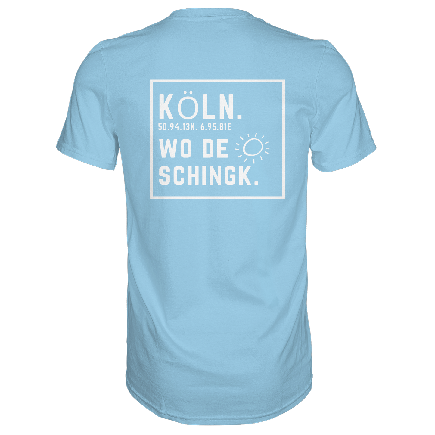 Wo de Sonn schingk - Köln Druck Rücken  - Premium Classic T-Shirt