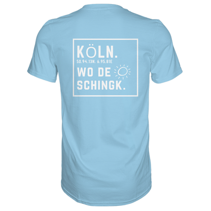 Wo de Sonn schingk - Köln Druck Rücken  - Premium Classic T-Shirt