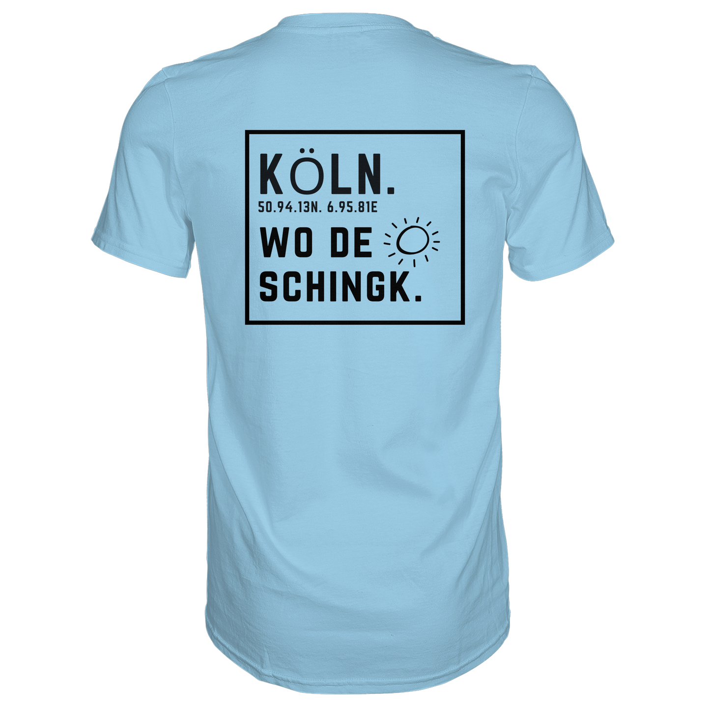 Wo de Sonn schingk - Köln Druck Rücken  - Premium Classic T-Shirt