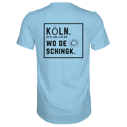 Wo de Sonn schingk - Köln Druck Rücken  - Premium Classic T-Shirt