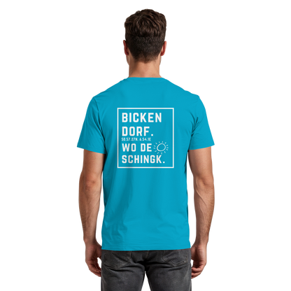 Wo de Sonn schingk - Bickendorf Druck Rücken - Premium Classic T-Shirt