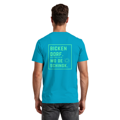 Wo de Sonn schingk - Bickendorf Druck Rücken - Premium Classic T-Shirt