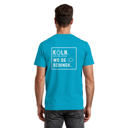 Wo de Sonn schingk - Köln Druck Rücken  - Premium Classic T-Shirt