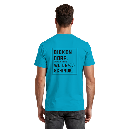 Wo de Sonn schingk - Bickendorf Druck Rücken - Premium Classic T-Shirt