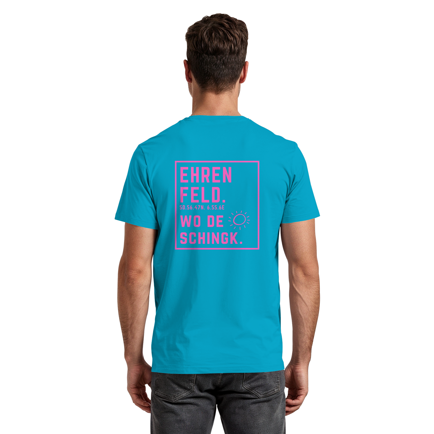Wo de Sonn schingk - Ehrenfeld Druck Rücken  - Premium Classic T-Shirt