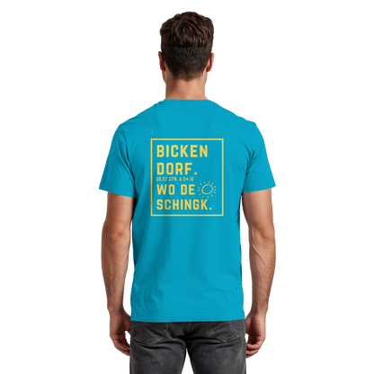 Wo de Sonn schingk - Bickendorf Druck Rücken - Premium Classic T-Shirt