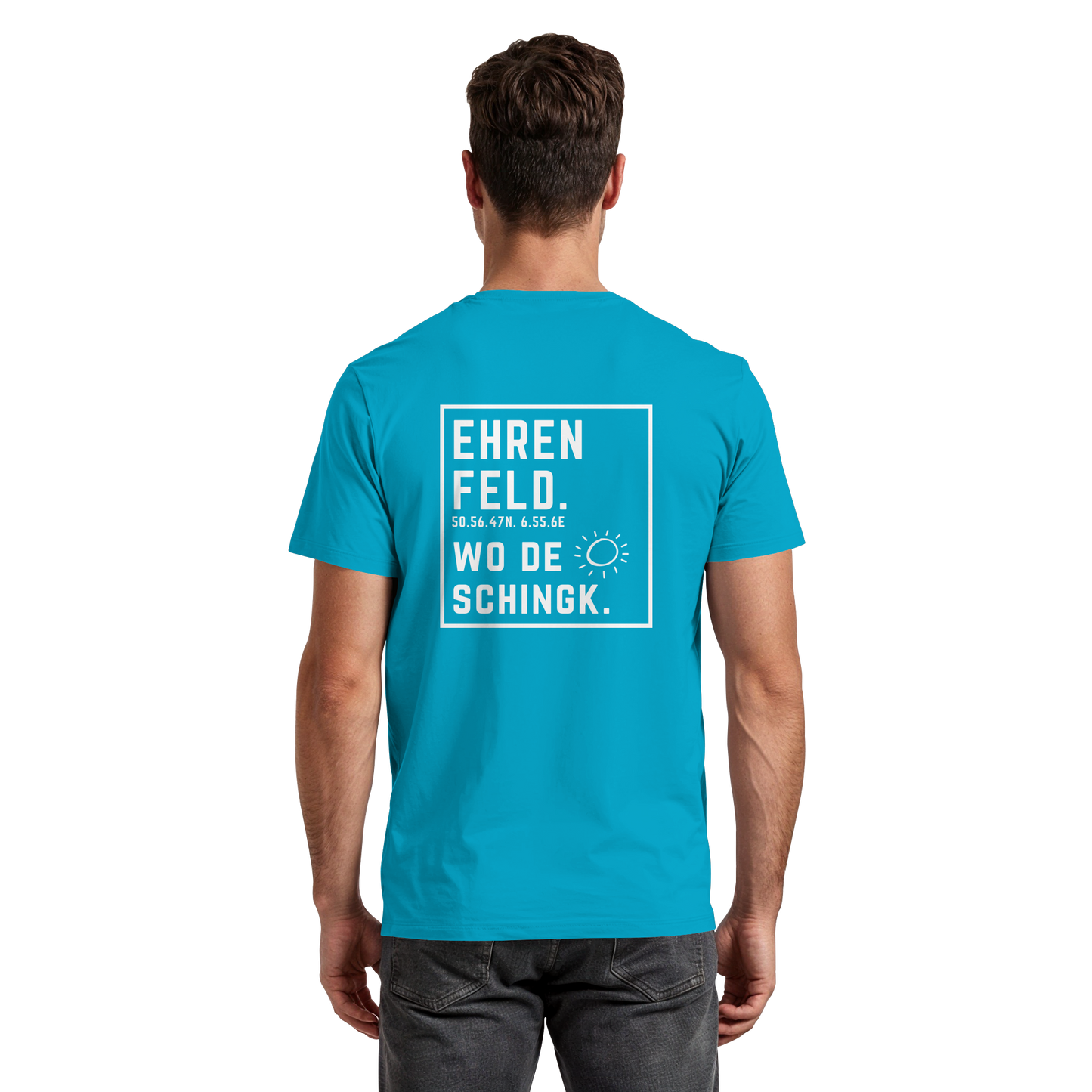 Wo de Sonn schingk - Ehrenfeld Druck Rücken  - Premium Classic T-Shirt