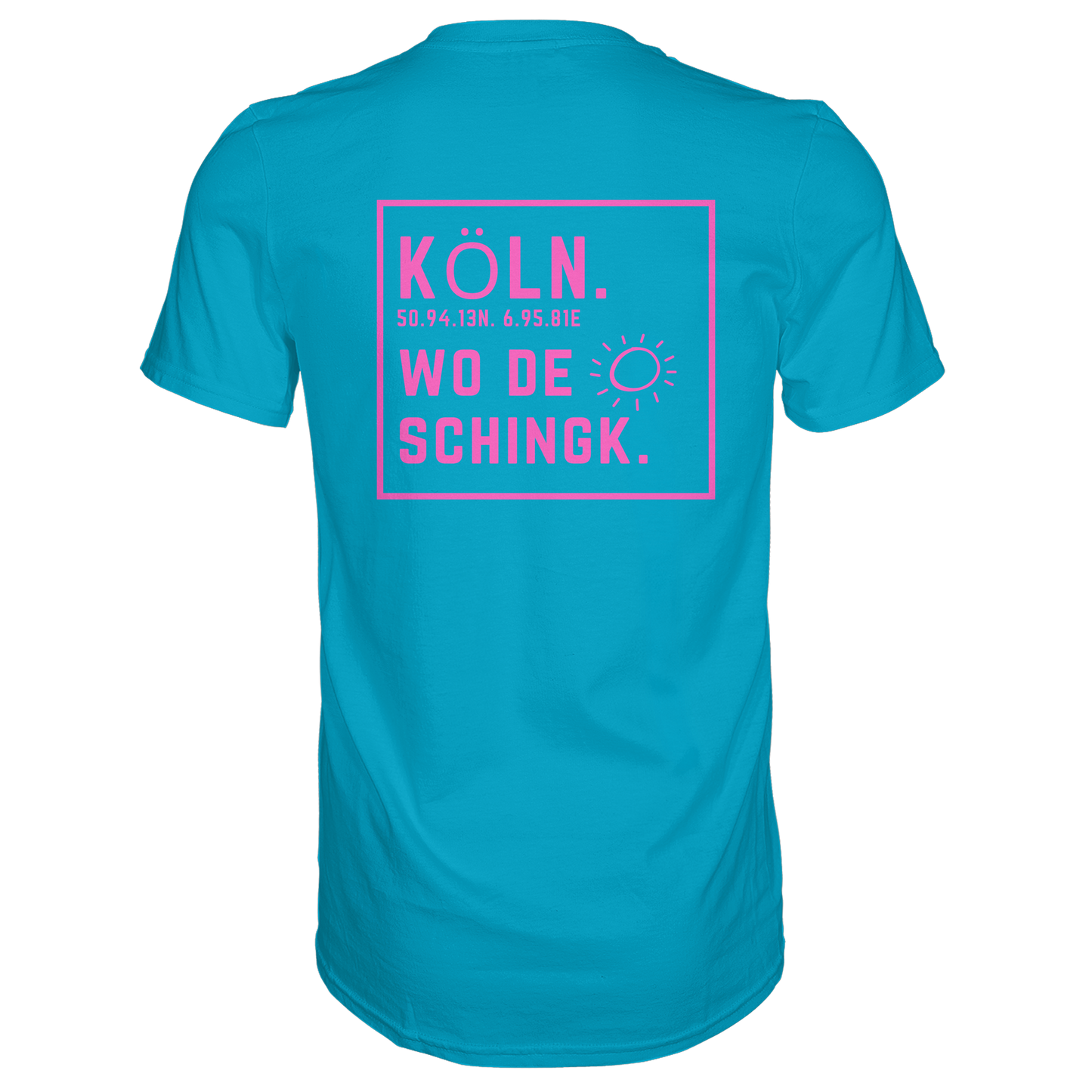 Wo de Sonn schingk - Köln Druck Rücken - Premium Classic T-Shirt