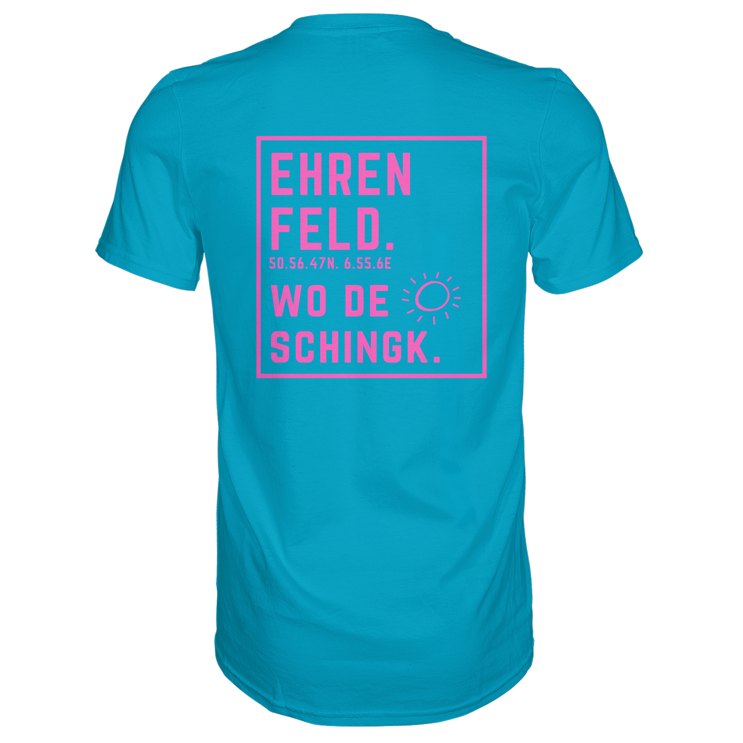 Wo de Sonn schingk - Ehrenfeld Druck Rücken  - Premium Classic T-Shirt