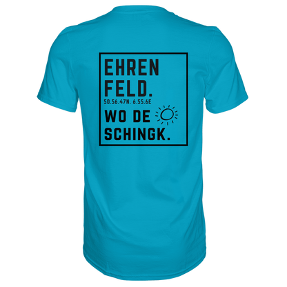 Wo de Sonn schingk - Ehrenfeld Druck Rücken - Premium Classic T-Shirt