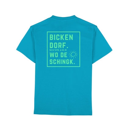 Wo de Sonn schingk - Bickendorf Druck Rücken - Premium Classic T-Shirt