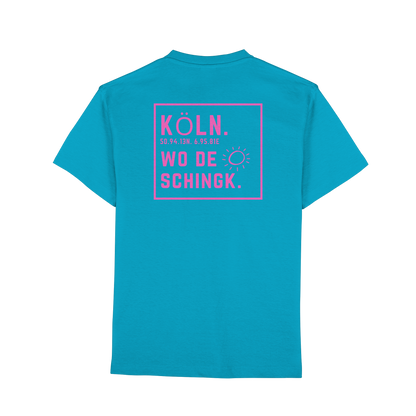 Wo de Sonn schingk - Köln Druck Rücken - Premium Classic T-Shirt