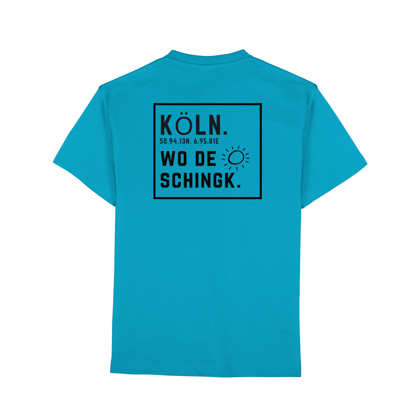 Wo de Sonn schingk - Köln Druck Rücken  - Premium Classic T-Shirt