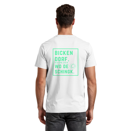 Wo de Sonn schingk - Bickendorf Druck Rücken - Premium Classic T-Shirt