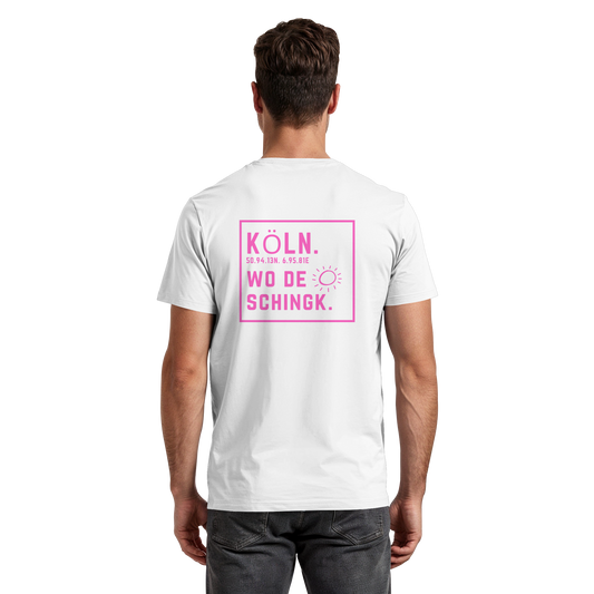 Wo de Sonn schingk - Köln Druck Rücken - Premium Classic T-Shirt