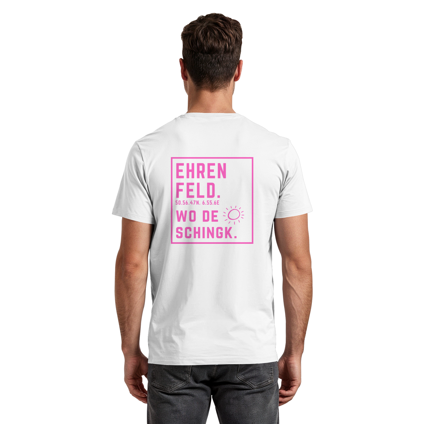 Wo de Sonn schingk - Ehrenfeld Druck Rücken  - Premium Classic T-Shirt