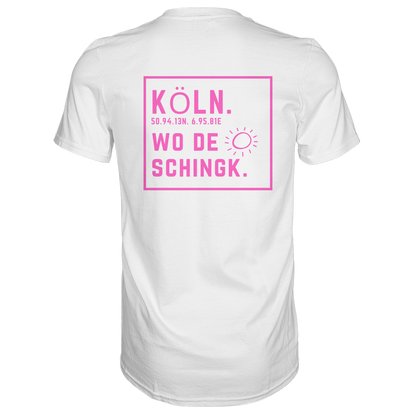 Wo de Sonn schingk - Köln Druck Rücken - Premium Classic T-Shirt