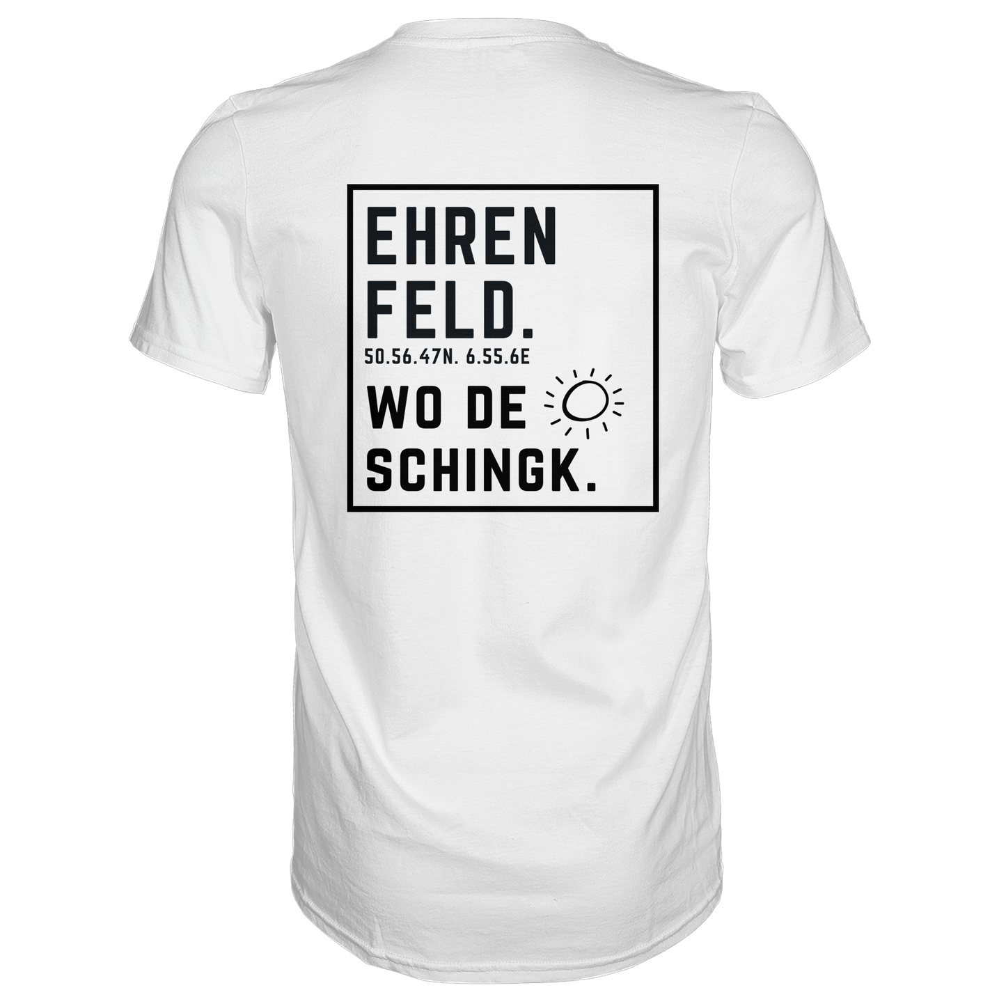 Wo de Sonn schingk - Ehrenfeld Druck Rücken - Premium Classic T-Shirt