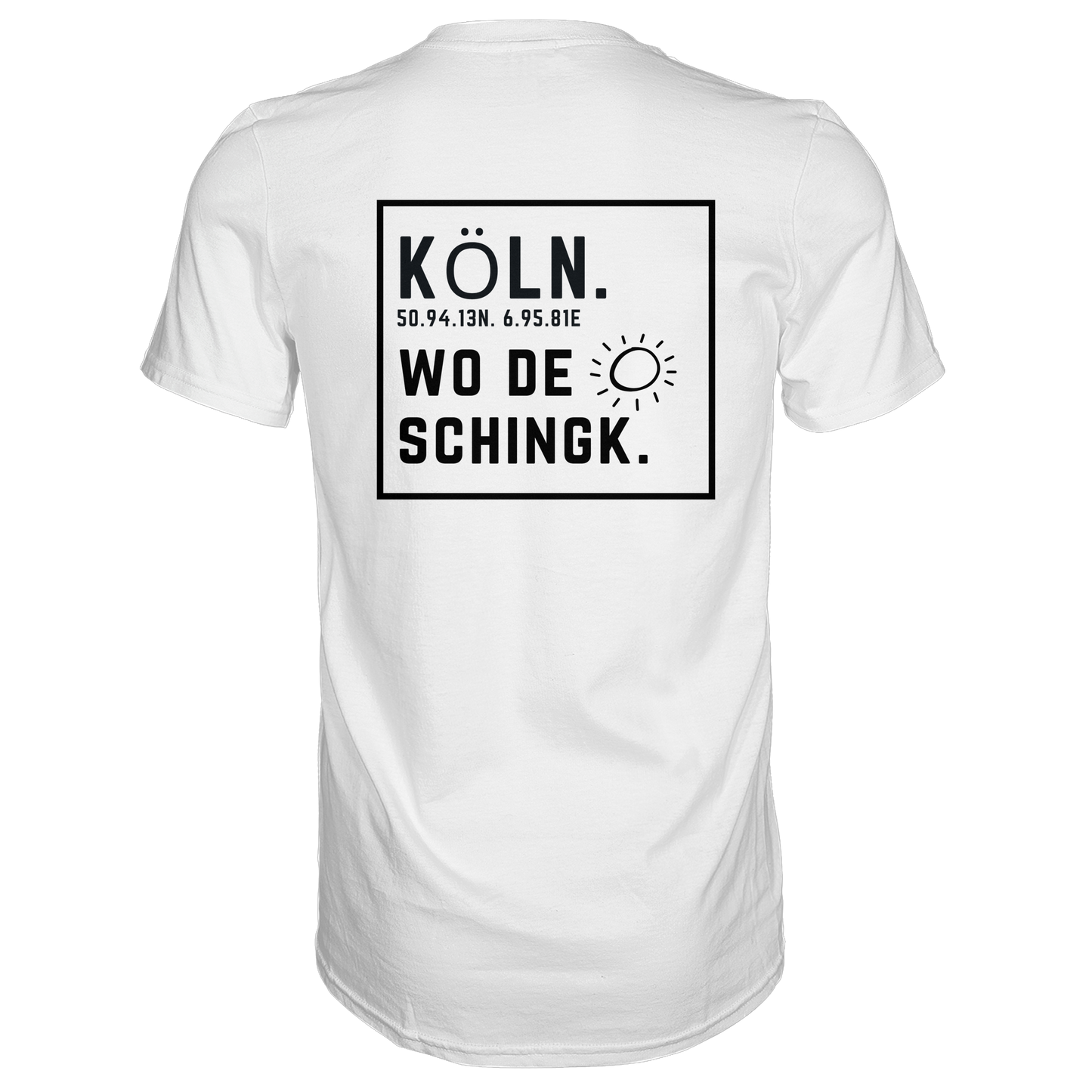 Wo de Sonn schingk - Köln Druck Rücken  - Premium Classic T-Shirt