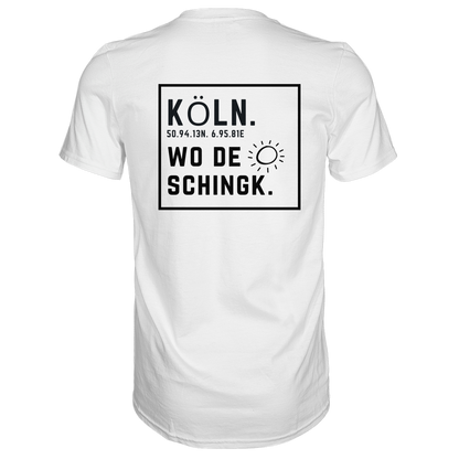 Wo de Sonn schingk - Köln Druck Rücken  - Premium Classic T-Shirt