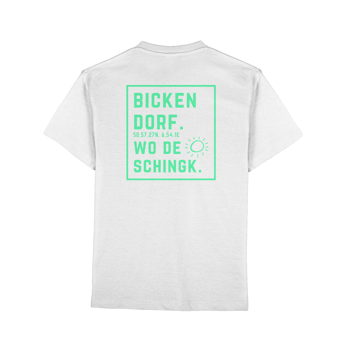 Wo de Sonn schingk - Bickendorf Druck Rücken - Premium Classic T-Shirt