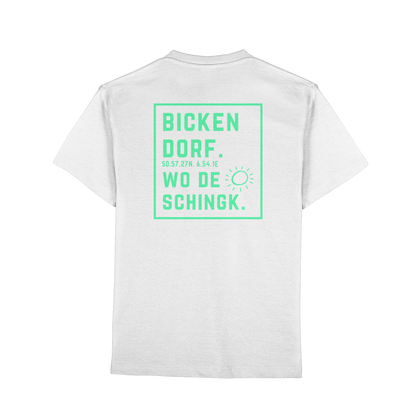 Wo de Sonn schingk - Bickendorf Druck Rücken - Premium Classic T-Shirt