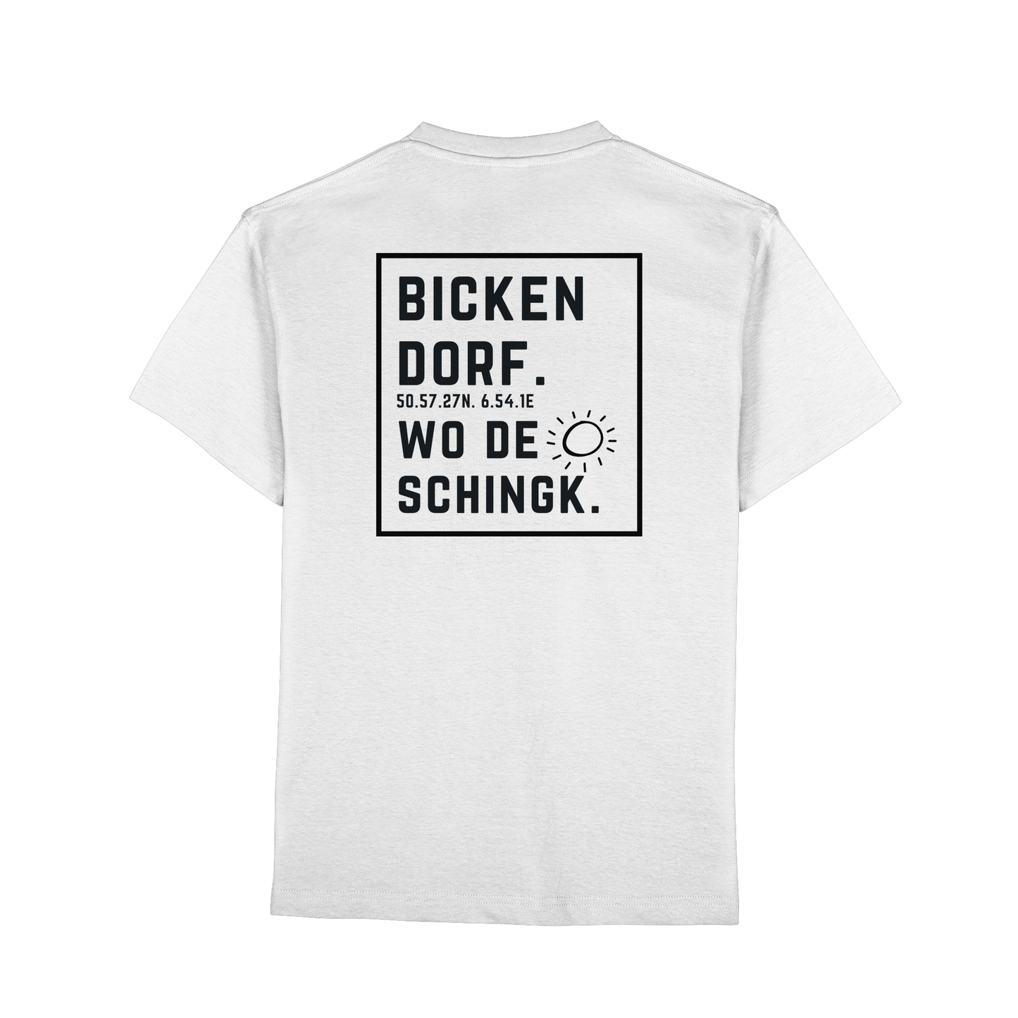 Wo de Sonn schingk - Bickendorf Druck Rücken - Premium Classic T-Shirt