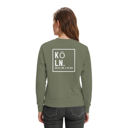 Köln Koordinaten (großer Druck auf dem Rücken) - Premium Sweatshirt