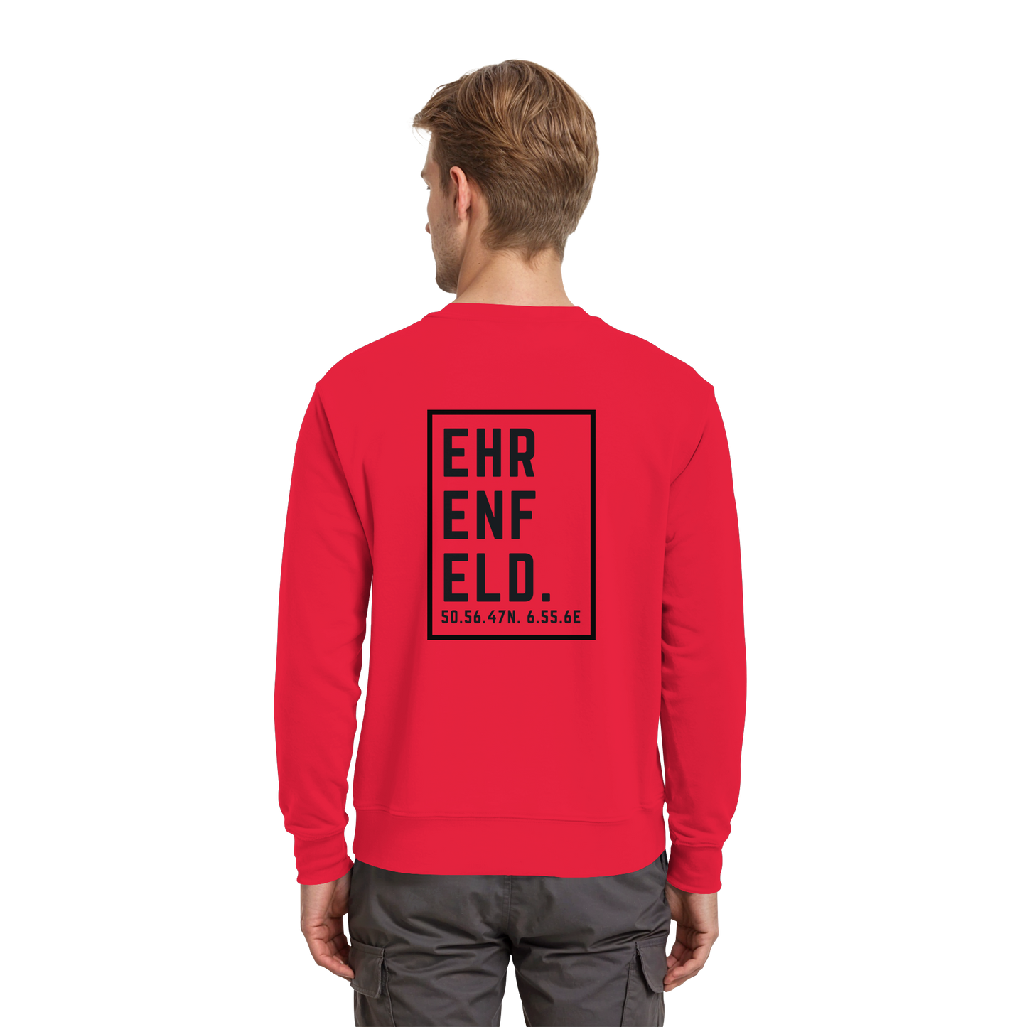 Ehrenfeld Koordinaten (großer Druck auf dem Rücken) - Premium Sweatshirt